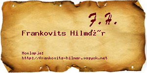 Frankovits Hilmár névjegykártya